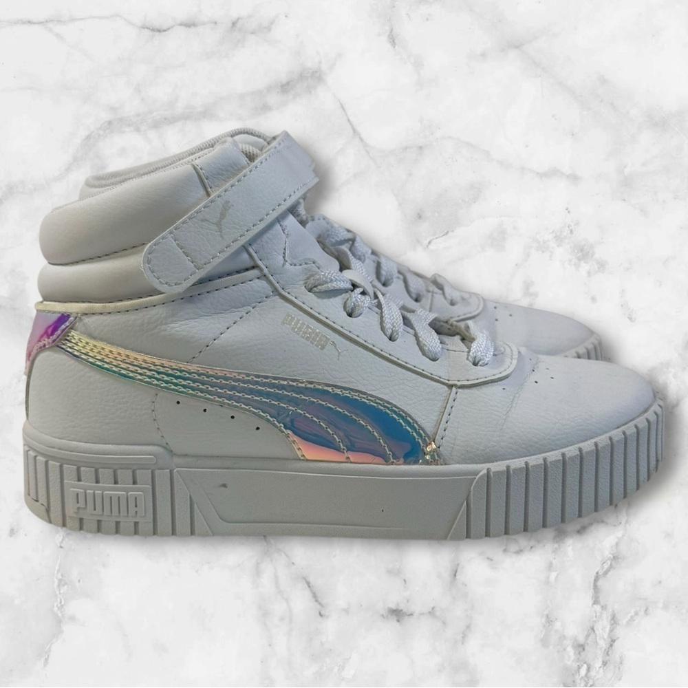Girls Puma Carina 2.0 mid size 2.5